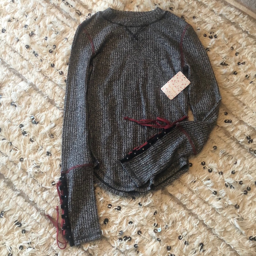 NWT Free People Waffle Top